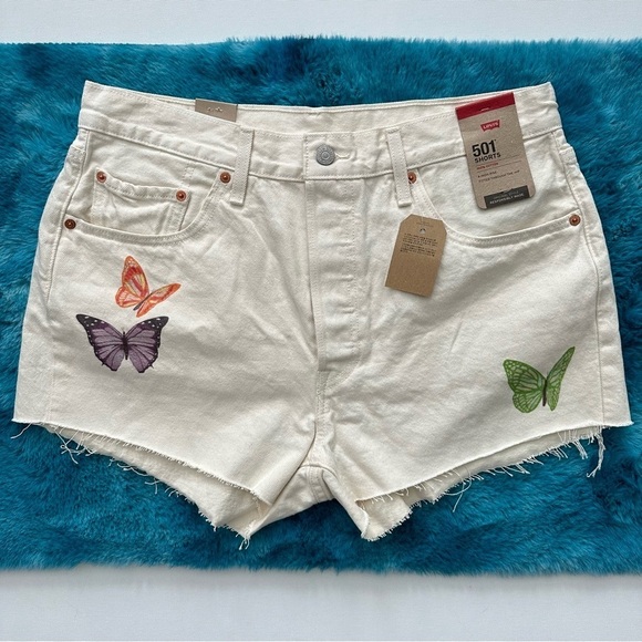 Levi's Pants - LEVI'S Women's 501 Cotton High-Rise Denim Shorts Size 32